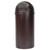 Rubbermaid FG816088 Marshal Classic Brown Round Fiberglass Waste Receptacle with Retainer Bands 15 Gallon (FG816088BRN)