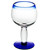 Libbey 92309 Aruba 16 oz. Round Cocktail Glass with Cobalt Blue Rim and Base - Case of 12