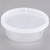8 oz. Microwavable Translucent Plastic Deli Container with Lid - 240/Case