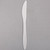 Medium Weight White Plastic Knife - 1000/Case