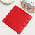 Red 2-Ply Paper Dinner Napkin - 50/Pack
