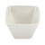 CAC KSE-DB3 4 oz. White Square Porcelain Sauce Cup