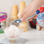 Vollrath 47275 #12 Blue Aluminum Ice Cream Scoop / Dipper - 3 oz.