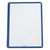 Winco PMC9B 8 1/2" x 11" Single Pocket Menu Cover - Blue