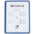 Winco PMC9B 8 1/2" x 11" Single Pocket Menu Cover - Blue