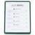 Winco PMC9G 8 1/2" x 11" Single Pocket Menu Cover - Green