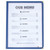 Winco PMCD-9B 8 1/2" x 11" Two Pocket Clear Menu Cover - Blue