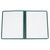 Winco PMCD-9G 8 1/2" x 11" Two Pocket Clear Menu Cover - Green