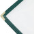 Winco PMCD-9G 8 1/2" x 11" Two Pocket Clear Menu Cover - Green