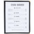 Winco PMCD-9K 8 1/2" x 11" Two Pocket Clear Menu Cover - Black