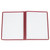 Winco PMCD-9U 8 1/2" x 11" Two Pocket Clear Menu Cover - Burgundy