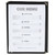 Winco PMCT-9K 8 1/2" x 11" Three Pocket Clear Fold Over Menu Cover - Black