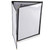 Winco PMCT-9U 8 1/2" x 11" Three Pocket Clear Fold Over Menu Cover - Burgundy