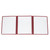 Winco PMCT-9U 8 1/2" x 11" Three Pocket Clear Fold Over Menu Cover - Burgundy