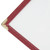 Winco PMCT-9U 8 1/2" x 11" Three Pocket Clear Fold Over Menu Cover - Burgundy