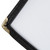Winco PMCD-14K 8 1/2" x 14" Two Pocket Clear Menu Cover - Black