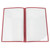 Winco PMCD-14U 8 1/2" x 14" Two Pocket Clear Menu Cover - Burgundy