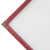 Winco PMCD-14U 8 1/2" x 14" Two Pocket Clear Menu Cover - Burgundy