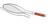 Fox Run QC-70 Outset Chrome Fish Basket with Rosewood Handle