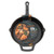  Winco CAST-10 10 1/4" Pre-Seasoned Cast Iron Skillet with Helper Handle