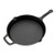 Winco CAST-12 12" Pre-Seasoned Cast Iron Skillet with Helper Handle
