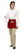 Red Waist Apron with 3 Pockets - 12"L x 22"W