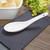 CAC CN-41 5.5" Bright White Ceramic Chinese Soup Spoon / Asian Wonton Soup Spoon