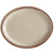 CAC AZ-12 9 1/2" x 7 1/2" Brown Speckle Narrow Rim Oval Stoneware Platter - 24/Case