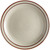 CAC AZ-5 5 1/2" Brown Speckle Narrow Rim Stoneware Plate - 36/Case