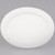 CAC GAD-13 Garden State 11 3/4" Bone White Oval Porcelain Platter - 12/Case
