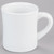 CAC HAR-75-P Clinton 7.5 oz. Bright White Rolled Edge Hartford Porcelain Mug - 36/Case