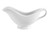 CAC SBT-8 8 oz. White Porcelain Gravy Boat