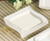 CAC SOH-3 Soho 12 oz. Ivory (American White) Square Stoneware Soup / Pasta Bowl - 24/Case
