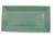 CAC TG-RT13-G Tango 11 5/8" x 6 3/8" x 1" Green Rectangular Platter - 12/Case