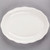 CAC SC-13 11 5/8" x 8 1/2" Ivory (American White) Scalloped Edge Oval Stoneware Platter - 12/Case