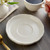 CAC SC-2 6" Ivory (American White) Scalloped Edge Stoneware Saucer - 36/Case