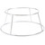 Winco SFR-4 4" Chrome Plated Steel Pizza Stand / Seafood Rack