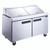 Dukers Mega Top DSP6024MS2 60" Refrigerated Sandwich / Salad Prep Table with Right Hinged Door 24 Pans