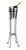 American Metalcraft WB9 Hammered Stainless Steel Wine Bucket - WB9
