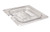 Cambro 60CWCHN135 Camwear 1/6 Size Clear Polycarbonate Handled Lid with Spoon Notch - 60CWCHN