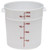 Cambro RFS18148 18 Qt. Round White Food Storage Container - RFS18