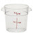 Cambro RFSCW1135 Camwear 1 Qt. Clear Round Food Storage Container - RFSCW1