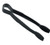 Cambro TG9110 Lugano 9" Black Flat Grip Plastic Tongs - TONG9B