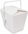 32 oz. White Chinese / Asian Paper Take-Out Container with Wire Handle - 500/Case - OYSQ