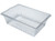 Cambro 18268CLRCW135 Camwear 26" x 18" x 8" Clear Plastic Food Drain Box / Colander