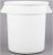 44 Gallon White Round Trash Can