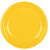 10" Yellow Plastic Plate - 50 Per Pack
