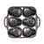 Lodge BWSKULL Pre-Seasoned Cast Iron Cake Pan with 6 Cups