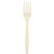 Beige Heavy Weight Plastic Fork - Pack of 51