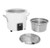 Vollrath 7217750 Pearl White Finish Retro 7 Qt. Stock Pot Kettle Rethermalizer - 120V, 1450 - SPECIAL PRICE 1 IN STOCK